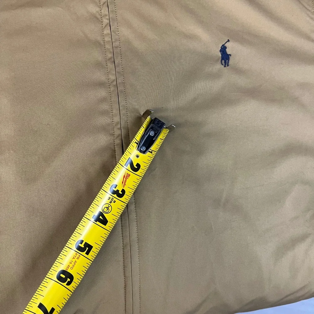 Polo Ralph Lauren Harrington Jacket Men's Medium Tan Fleece Lined